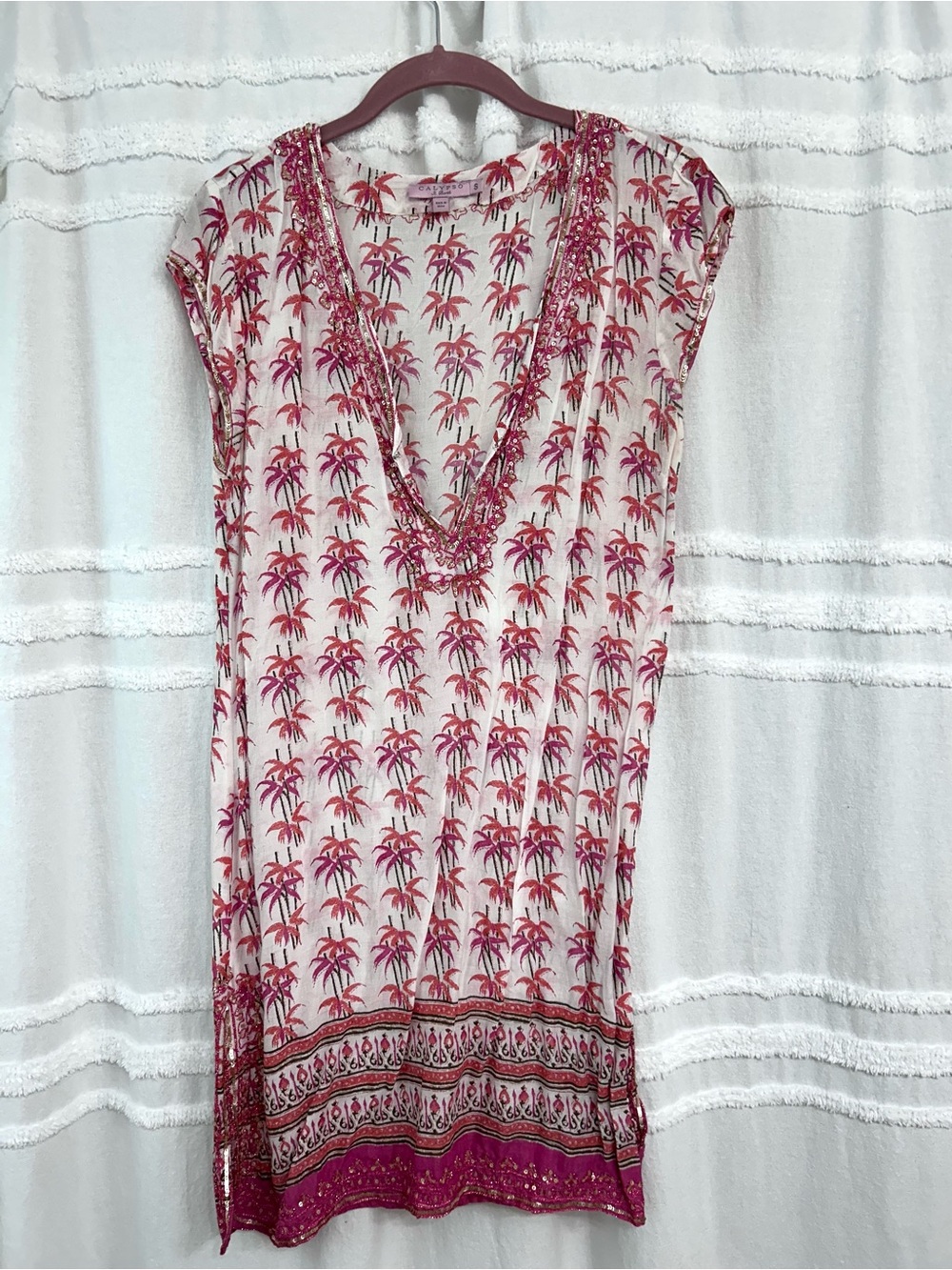 Calypso St. Barth Size Small V-Neck Dress or Swim Coverup